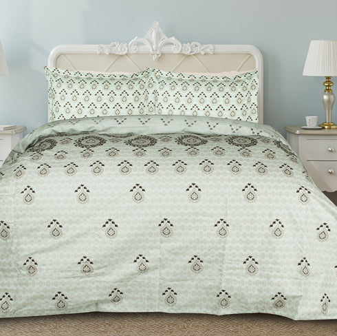 Rangriti King Size 100% Pure Cotton Bed Sheet Set with Pillow Covers by Florida